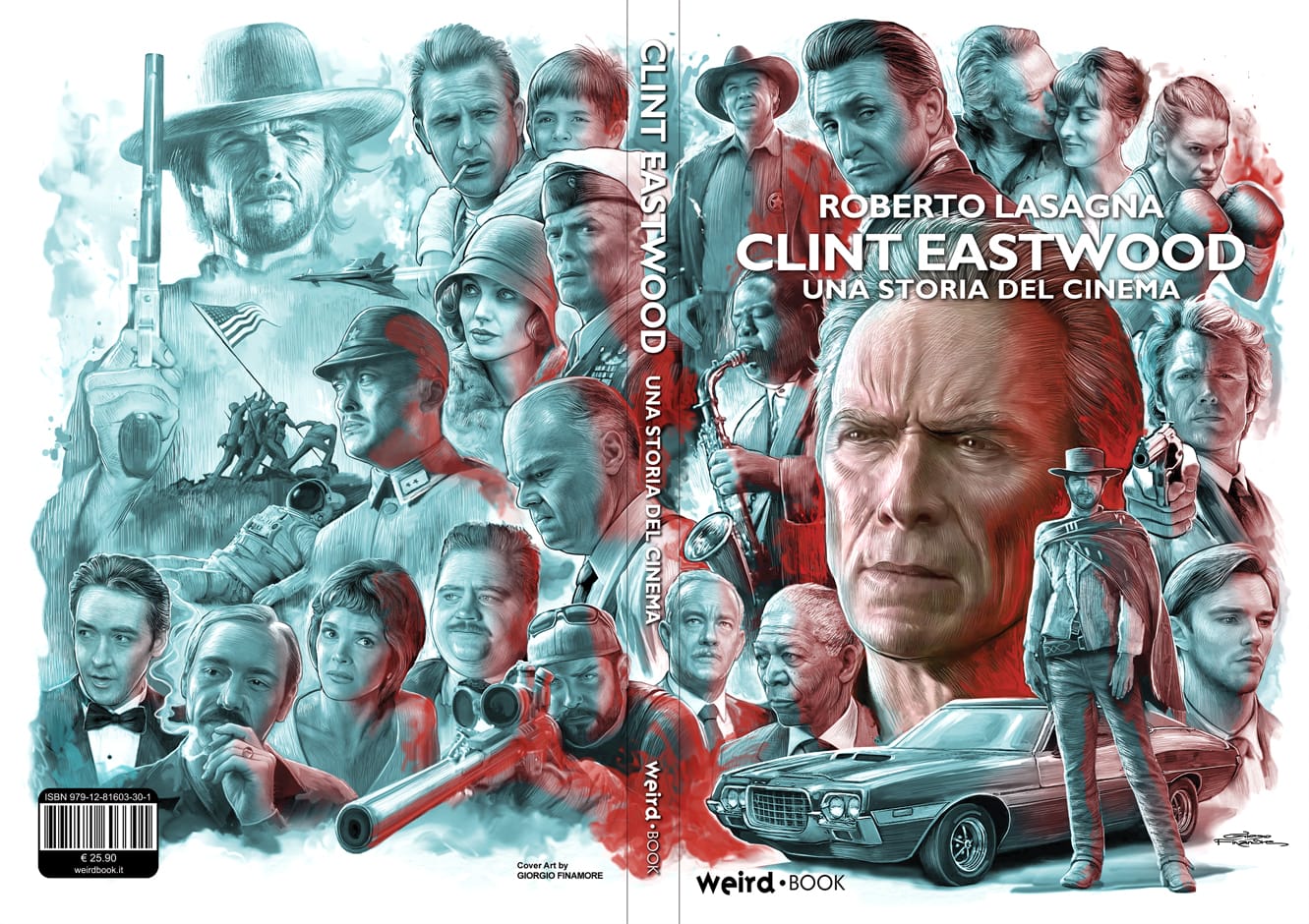 CLINT EASTWOOD Una storia del cinema WeirdBook Cover Art by Giorgio Finamore 2025