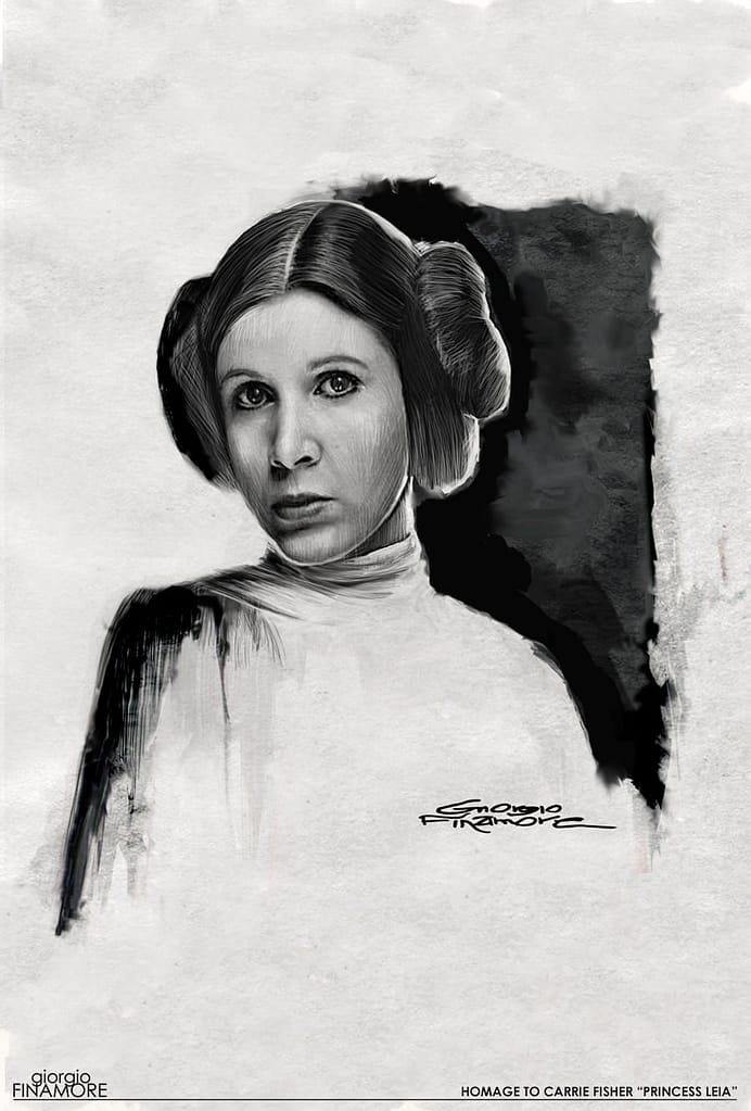Giorgio Finamore Homage to Carrie Fisher