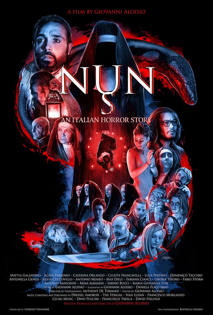 Nuns An Italian Horror Story Film di Giovanni Aloisio Poster Art by Giorgio Finamore 2021