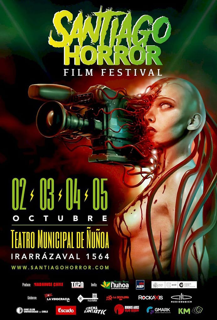 Santiago Horror Film Festival Poster Art by Giorgio Finamore 2019